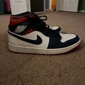Nike Jordans, men’s 10, red navy white
